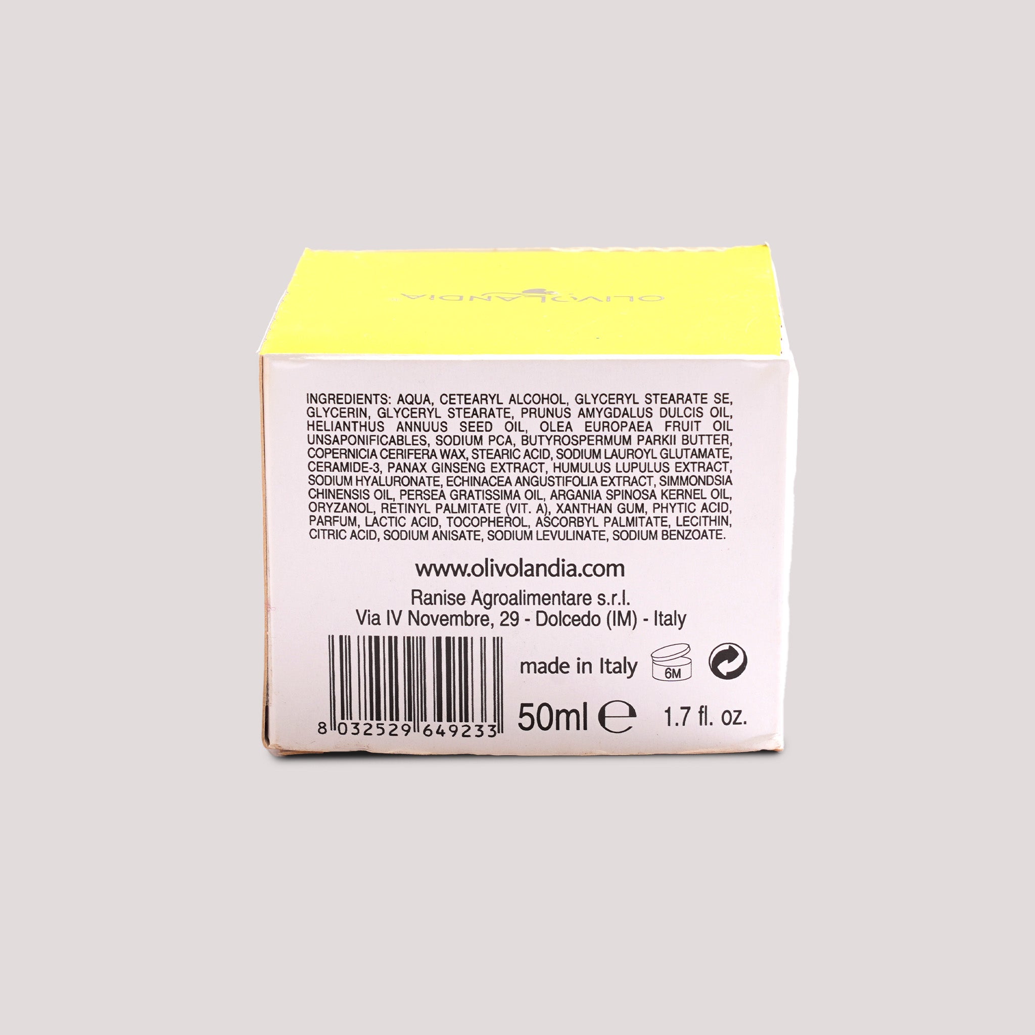 Olive-Based Anti-Wrinkle Face Cream 50ml – Olivolandia | Fulminoso