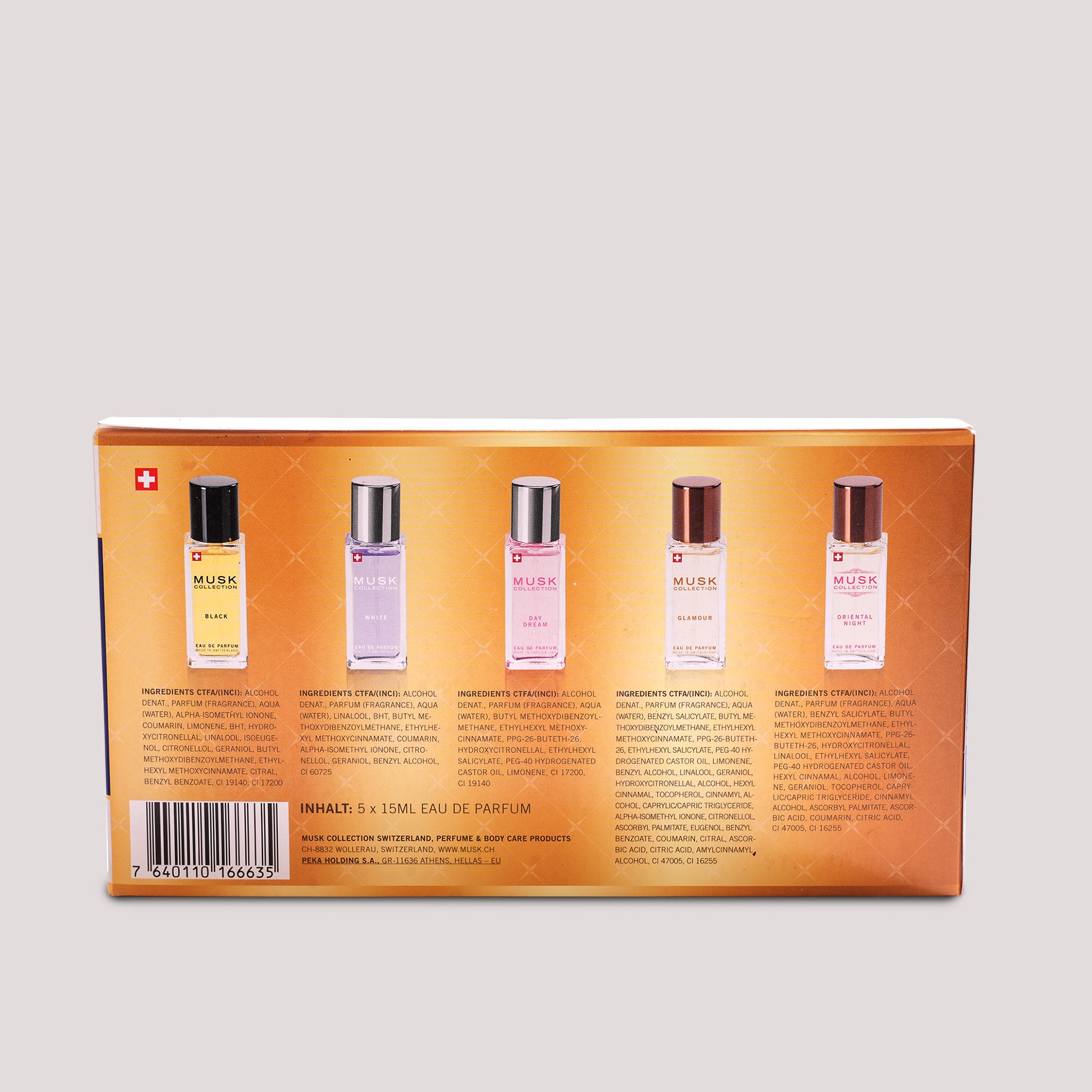 Musk Collection 5-Piece Gift Set 15ml – Swiss Eau de Parfum | Fulminoso