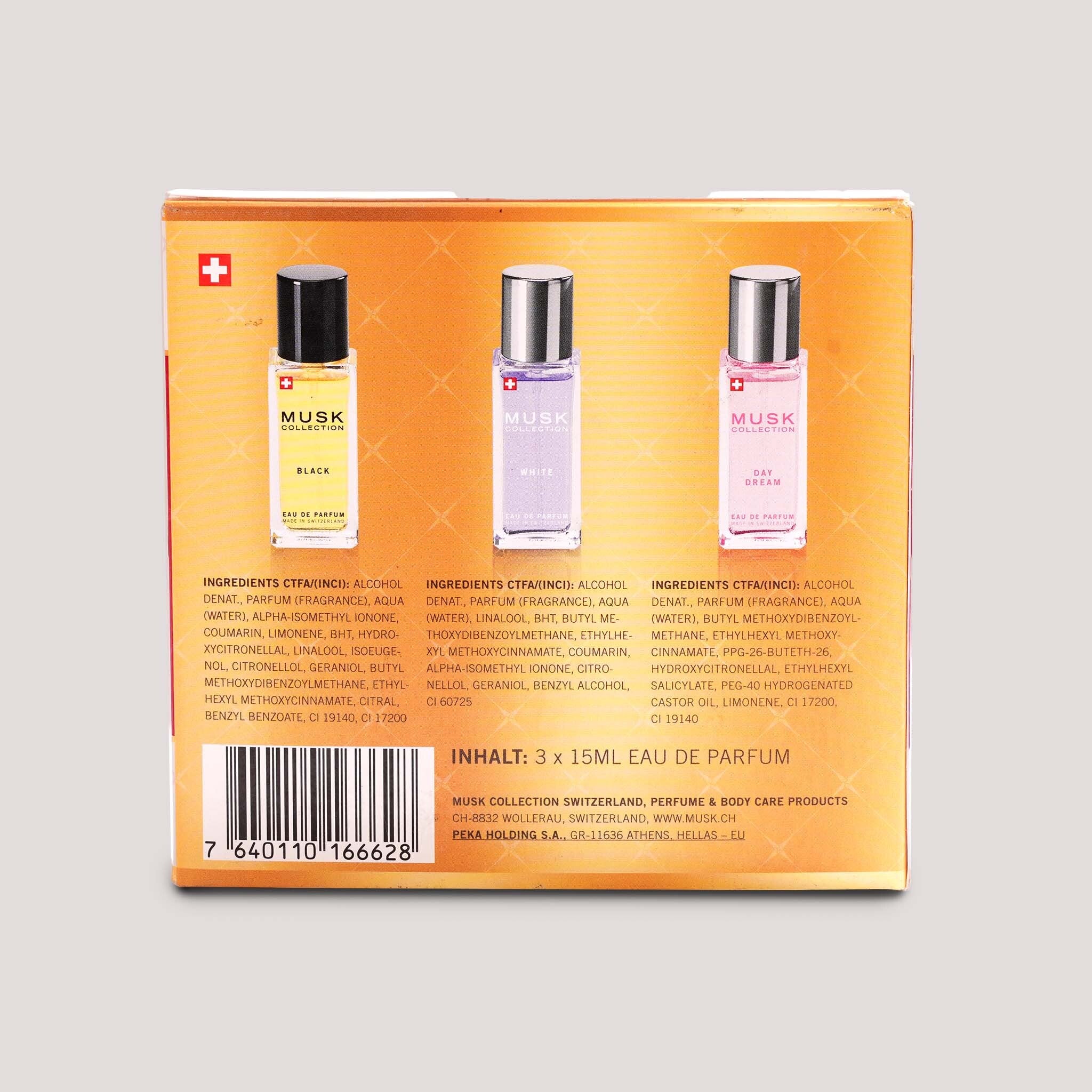 Musk Collection 3-Piece Gift Set 15ml – Swiss Eau de Parfum | Fulminoso
