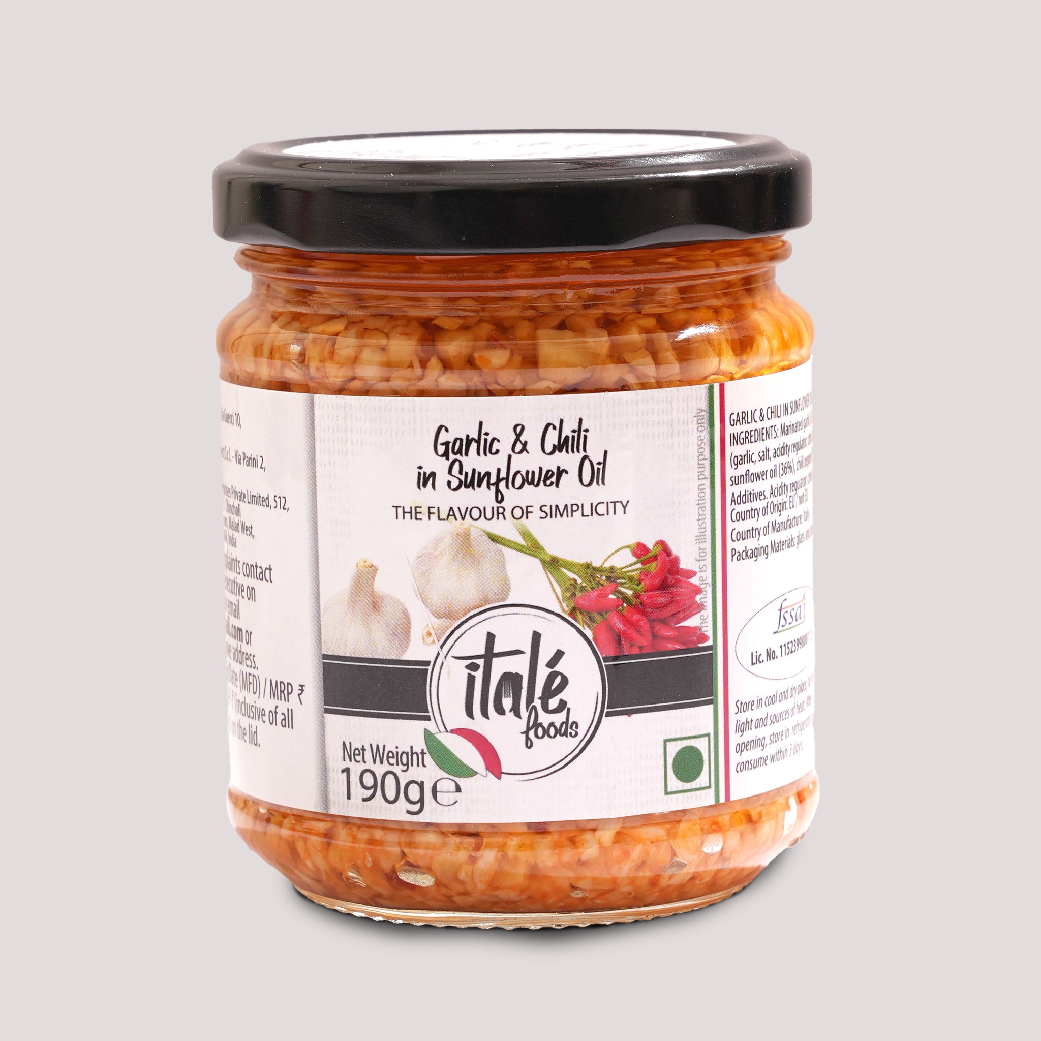 Italé Foods Garlic Chili Sunflower Sauce 190g – Italian | Fulminoso