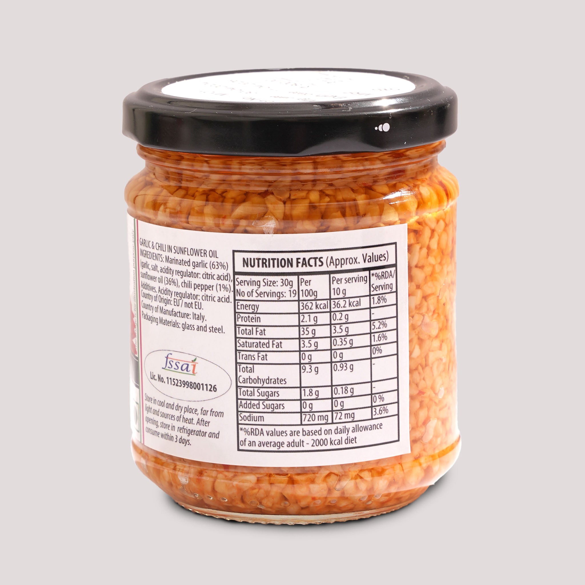 Italé Foods Garlic Chili Sunflower Sauce 190g – Italian | Fulminoso