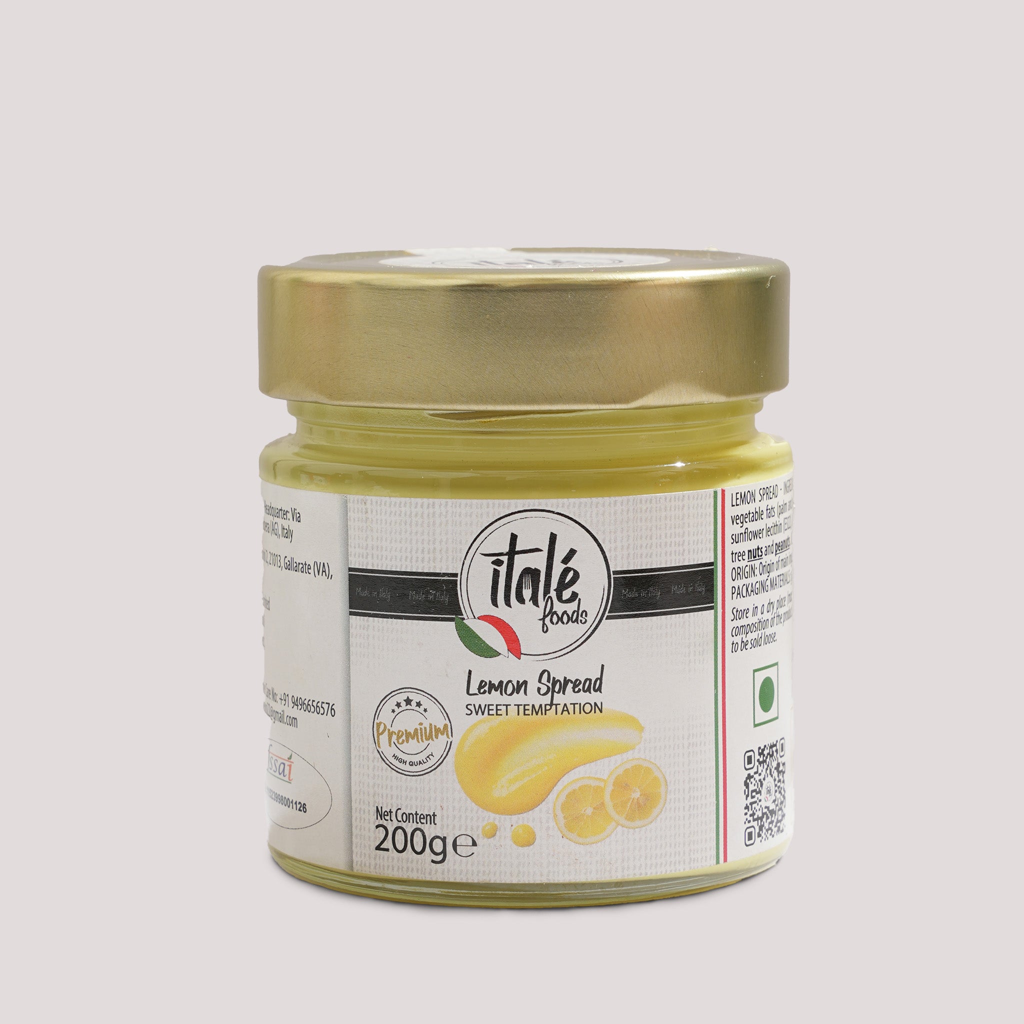 Italé Foods Lemon Flavoured Spread 200g – Sicilian Recipe | Fulminoso