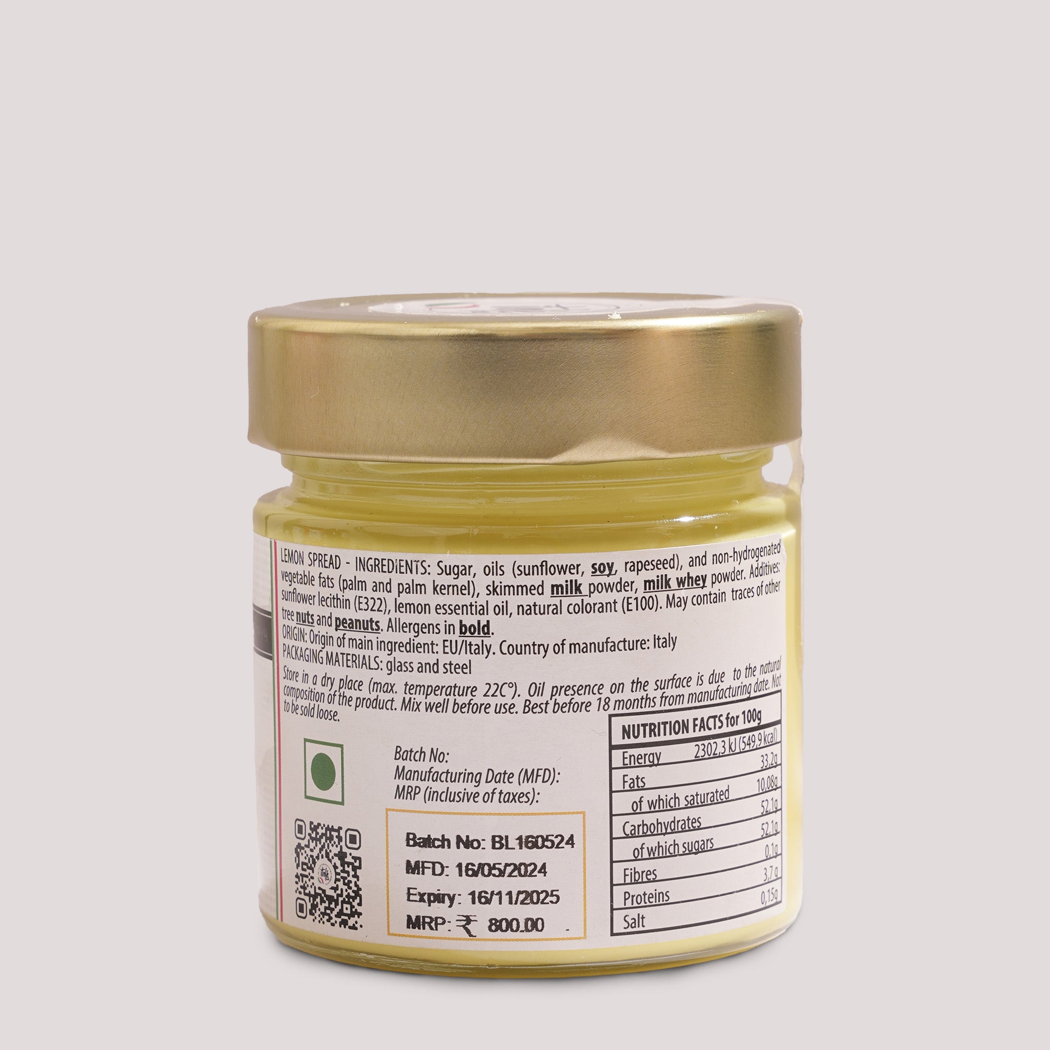 Italé Foods Lemon Flavoured Spread 200g – Sicilian Recipe | Fulminoso