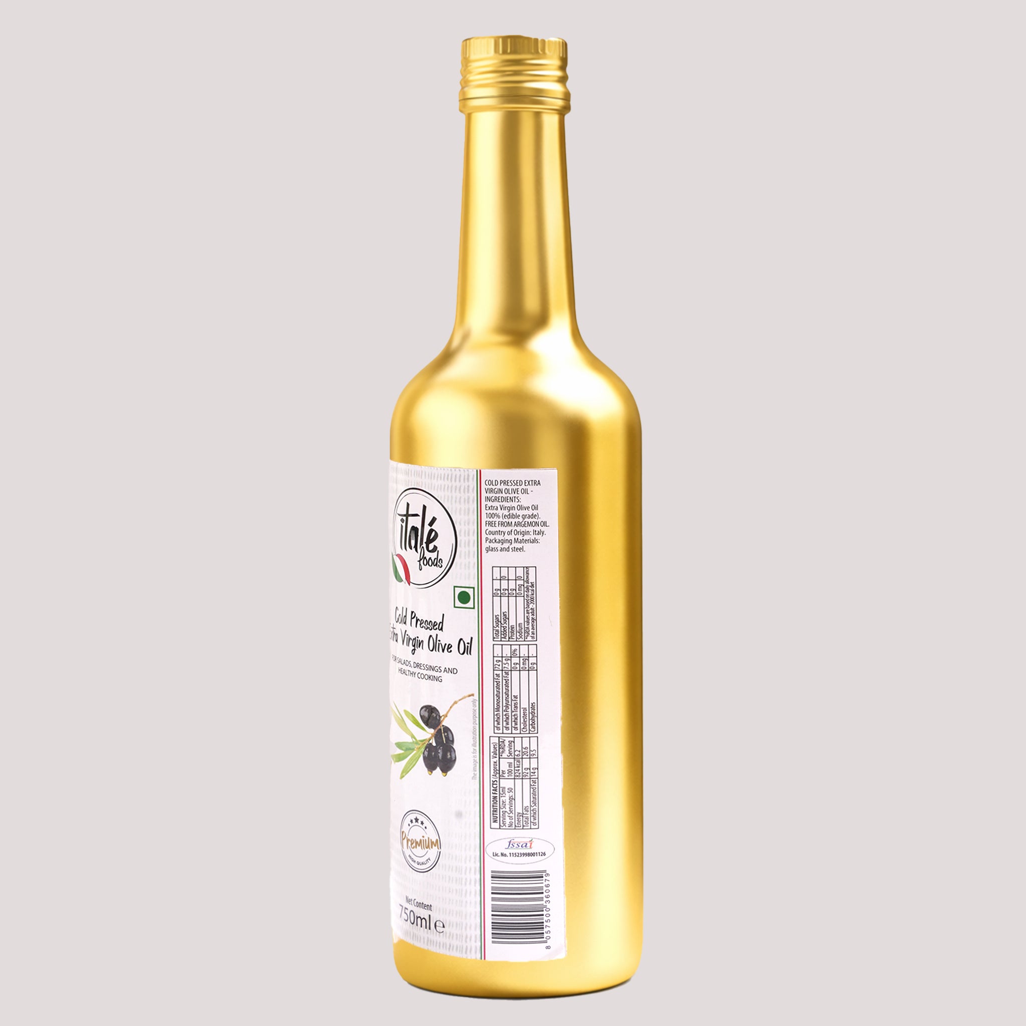 Italé Foods Cold Pressed Extra Virgin Olive Oil 750ml – Liguria Italy | Fulminoso