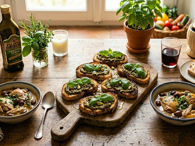 Bruschetta Al Pesto Di Pistacchio