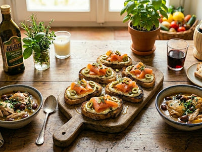 Crostini Al Salmone E Olive